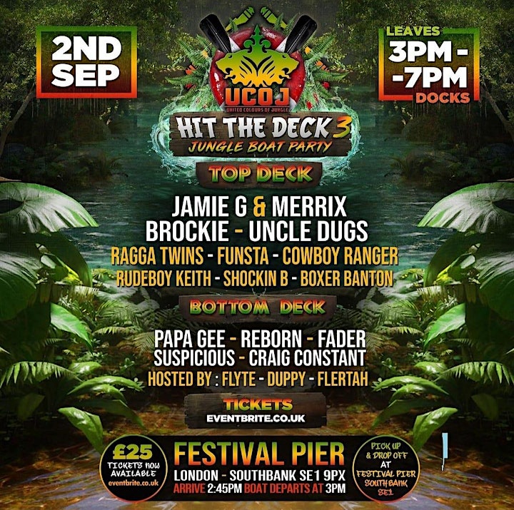 [02.09.23] UCOJ Hit The Deck 3 - Jungle Boat Party